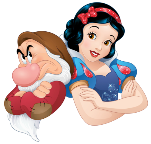 Nuevo artwork/PNG en HD de Snow White &amp; Grumpy - Disney Princess