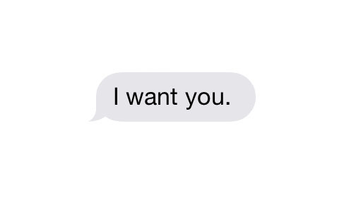 the only words i care to hear