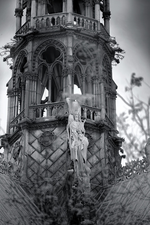 thepictorialist:The Spire—Notre Dame Cathedral, Paris, France 2014