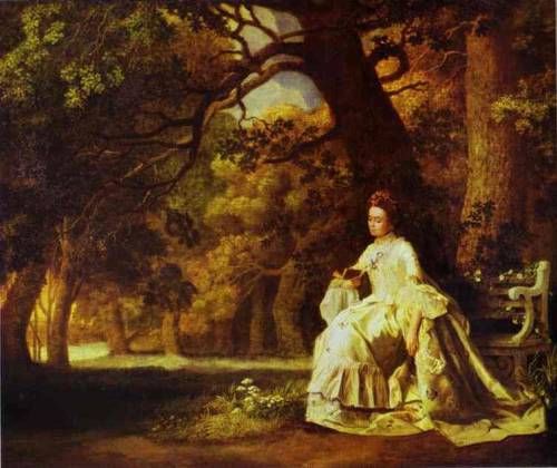 Georges Stubbs, Lady Reading in a Wooded Park, 1768