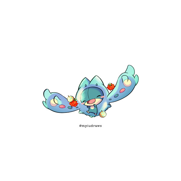 myiudraws:  Reuniclus x MunchlaxNomnomnomnom  I wasn’t going to include this little