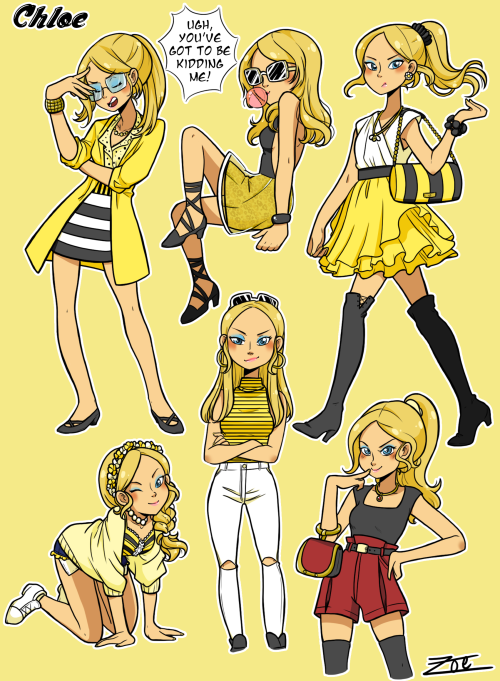 zoe-oneesama: Outfits for the Ladies of Bustier’s Class! Please don’t ask for the boys&h