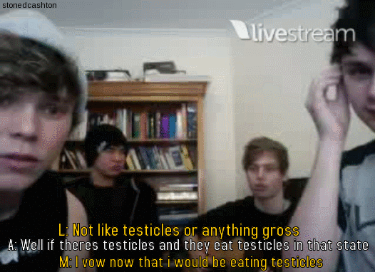 stonedcashton:  One of my favourite Twitcam moments 
