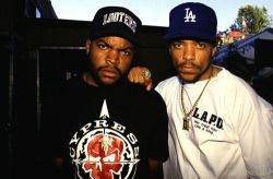 90shiphopraprnb:  Ice Cube & Ice-T 