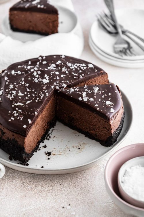 sweetoothgirl:  instant pot chocolate cheesecake