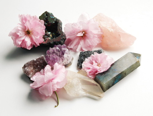 Crystals and blossom