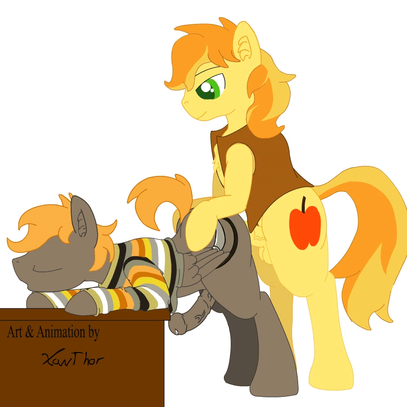 xanthor:  Happy birthday to Braeburnedhad some time to animate Braeburn and Umber,hope