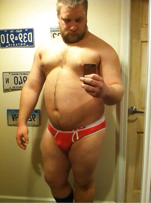 spartacubs:  I found this on someone else’s blog. What brand are these undies? I love em.  They’re Deisel! My belly is covering it :P