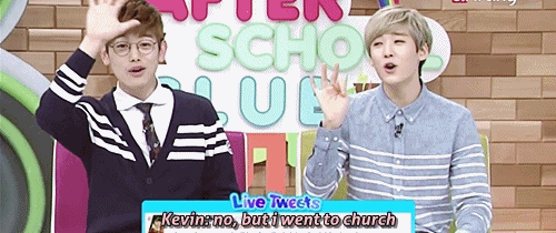 kebeans:  kevin being the badass he is snuck out to go to church 