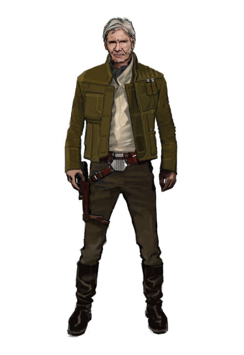 charactermodel:Han Solo by Glyn Dillon [ Star Wars The Force Awakens ](via A Gallery of Jaw-Dropping