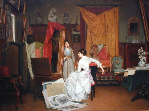 heavenpoison: Louis Edmond Pomey (1831–1901), In the Studio, 1880, Oil on panel.