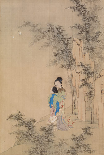 the-barnes-art-collection: Two Figures Embracing in Landscape by Qiu Ying, The Barnes FoundationBarn