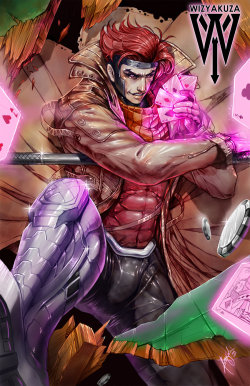 super-hero-center:  gambit by wizyakuza
