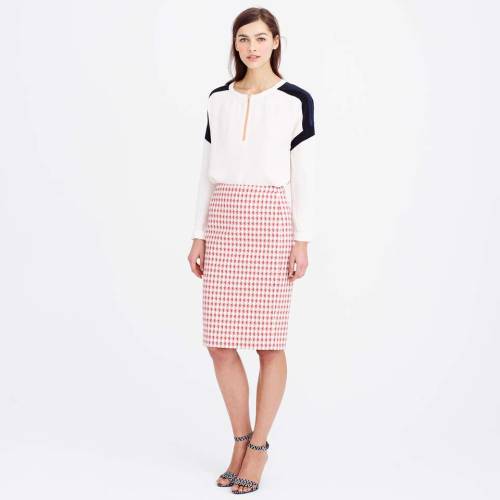 No. 2 pencil skirt in jet-set geo