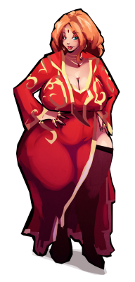 riendonut:  For RedHairedFlames!It’s Clarion the redhead mage lady with the thiccness. (My commission info can be found here!) 