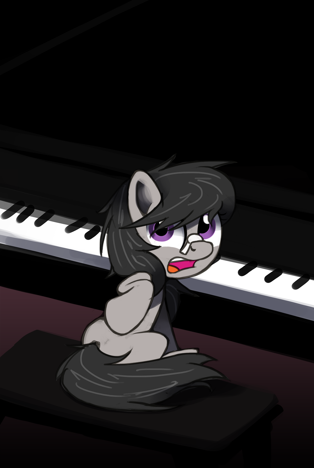 ask-canterlot-musicians:She knows that look. Just not from her. Oh Octy ;w;