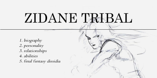 cleyra:Zidane Tribal Summary (inspired by pentragons)↳ Happy Birthday, Zidane!