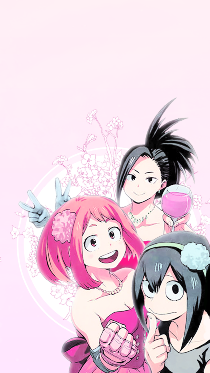 ochakko - BNHA girls phone backgrounds ♡→ requested by anon ｡* - ☆