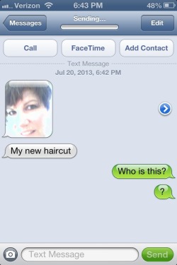 iwishihadafather:  kris jenner casually sending me a pic of her new haircut