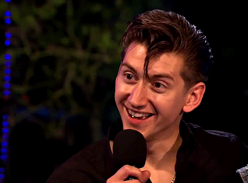 thelookoflove:Arctic Monkeys - interview Glastonbury Festival UK 28th June 2013