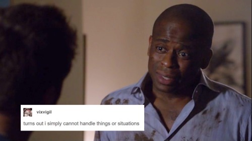 gus, on the verge of tears and with dirt stains on his shirt (Office Space): tumblr post by vixvigil: turns out i simply cannot handle things or situations
