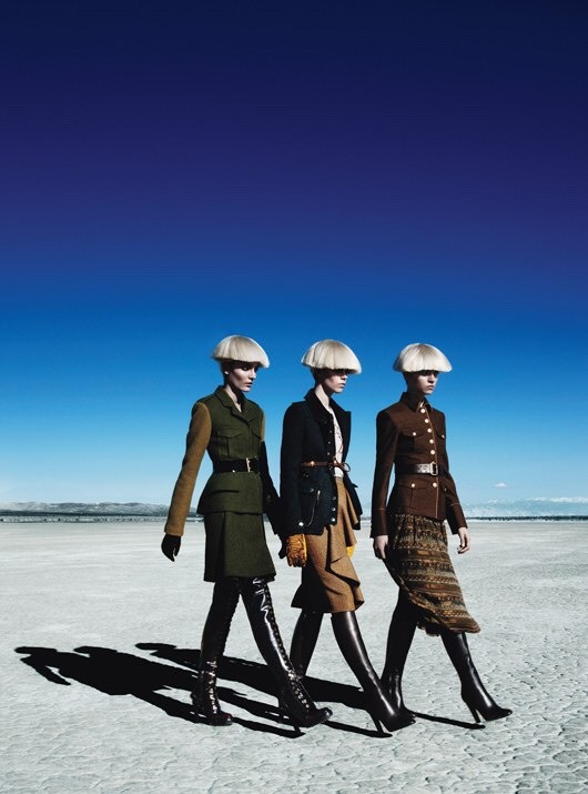 worldsmoda: #flashbackWM  Meghan Collison, Magda Laguinge &amp; Zuzanna Bijoch