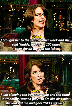 feynificent:  Tina Fey talking about her daughters Alice and Penelope 