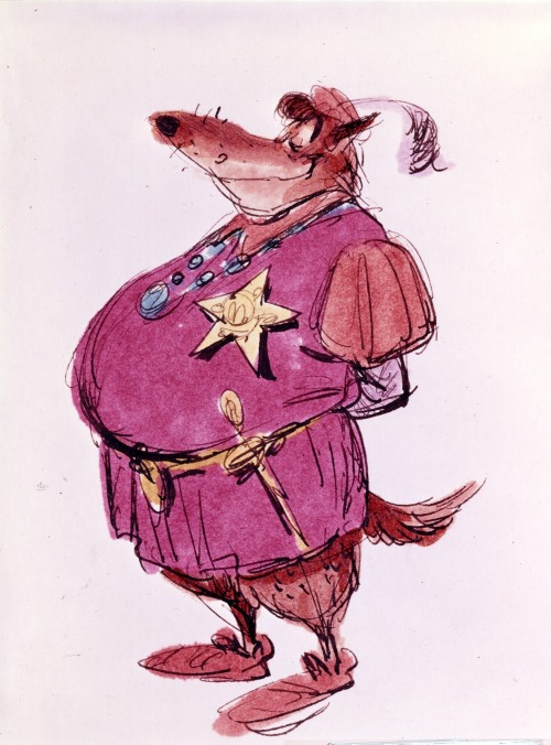 animationandsoforth:Robin Hood character designs by Ken Anderson