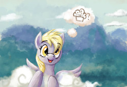 mlpfim-fanart:  Head In The Clouds by =Kraden