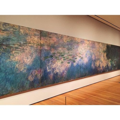 Monet. Water Lilies. Endless depth to the point of abstraction and blend of what&rsquo;s above, 