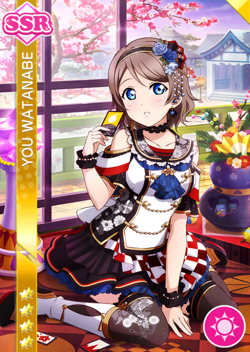 New “New Year” themed cards added to JP Aqours Honor Student scoutingKunikida Hanamaru Pure SR “1秒でも