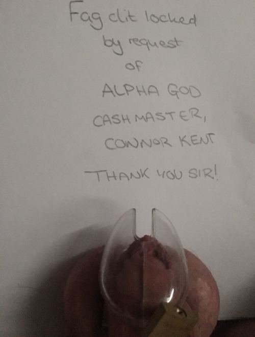 cashmasterconnorkent: piggy-boi: Thank you Sir @cashmasterconnorkent for ordering my lock up! You ow