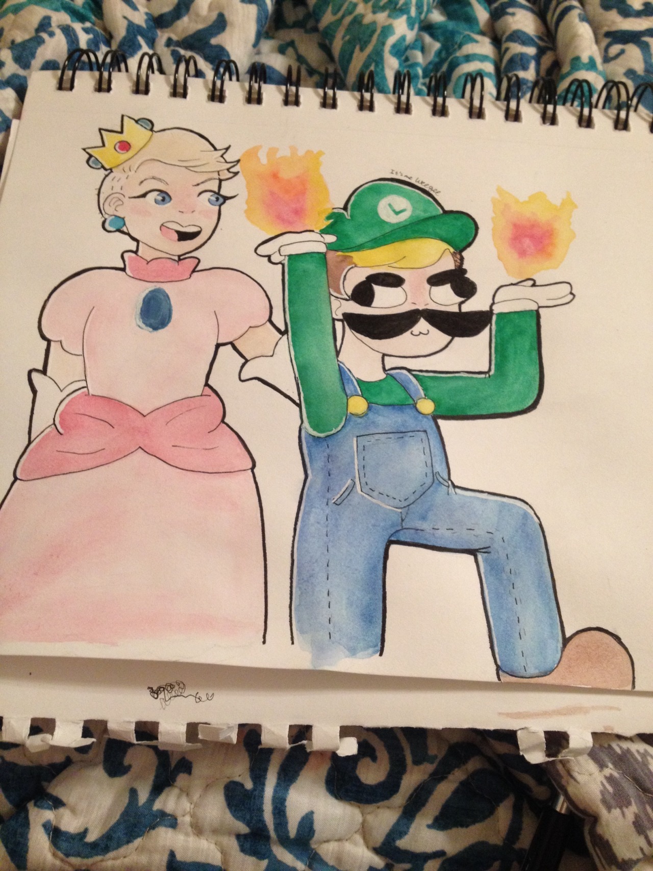 chlorogirl:  sadpunkhamlet:  @chlorogirl ever played Mario with me. This is what