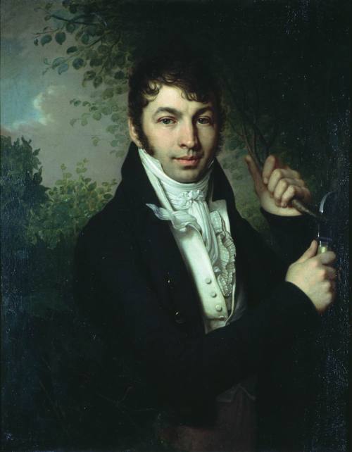 history-of-fashion:ab. 1821 Vladimir Borovikovsky - Portrait of A.P. Dubovitsky