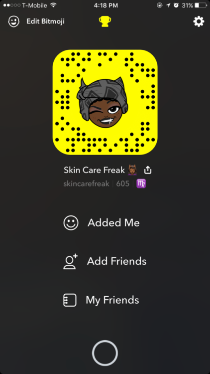 I made a Snapchat for skincare where people can feature their routines and give advise on. So if you