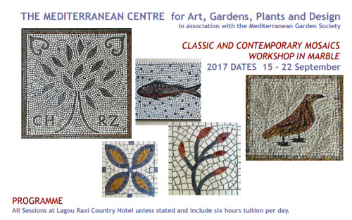 Come and learn how to make mosaics with me in Greece! 15-22 September, 2017. For more information go