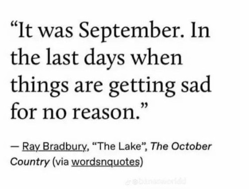 September; I Am Filled With Hope.