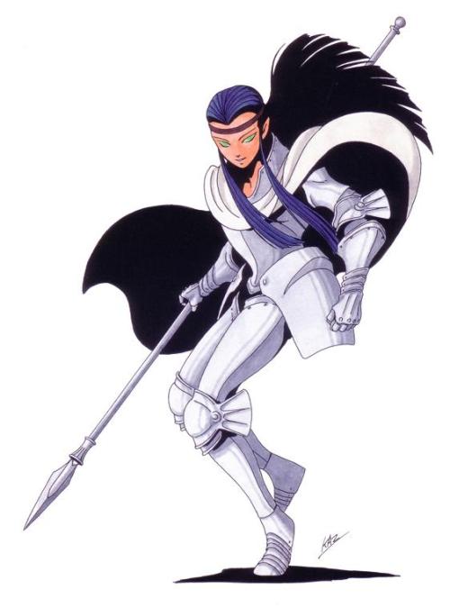 eirikrjs: The evolution of Cu, Chulainn by Kazuma Kaneko: Megami Tensei II (1990) Shin Megami Tensei