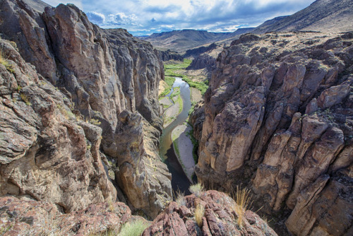 americasgreatoutdoors:The Bruneau River in Idaho flows through a deep, wild and remote desert canyon