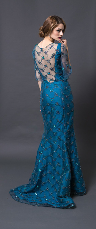 Gowns with beautiful backs. T-B: Haley Page, Sp2013 collection, style no. 6302, shown with and witho