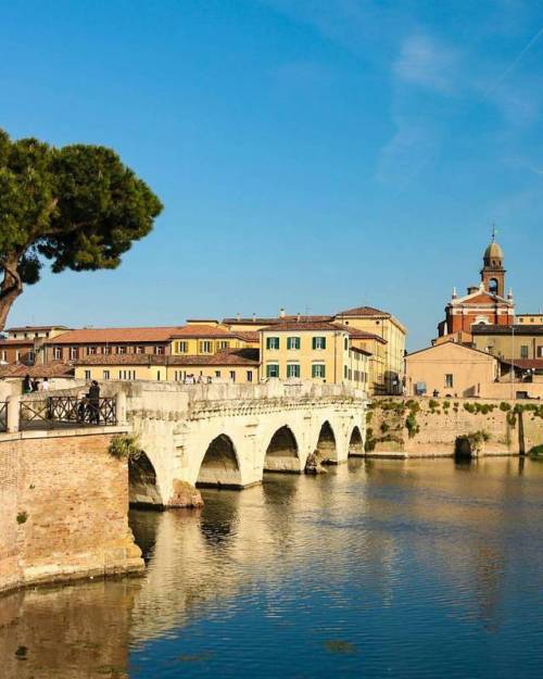 At the beginning there was only Rimini&hellip; very classic destinaton, Tiberius Bridge. repost fro