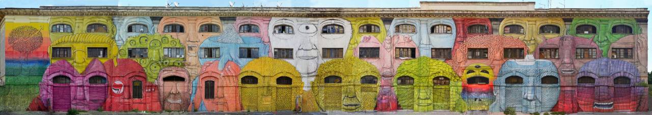 exhibition-ism:  Blu hits an old military warehouse in Rome with this massive mural 