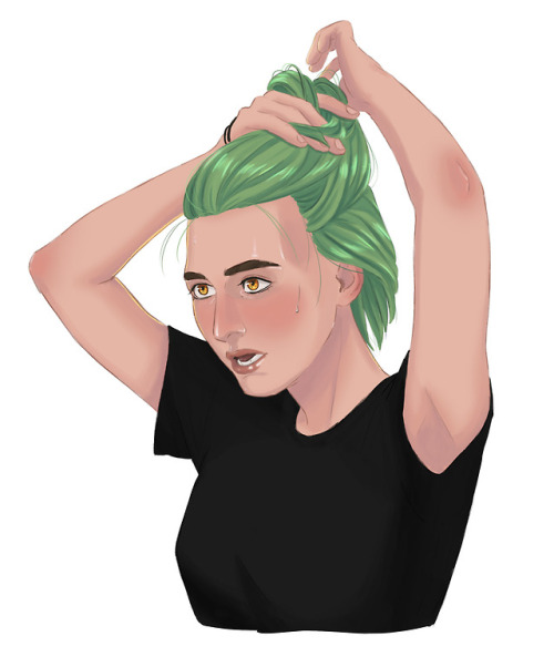 Just Molly putting her hair up. Now it’s time for bed.