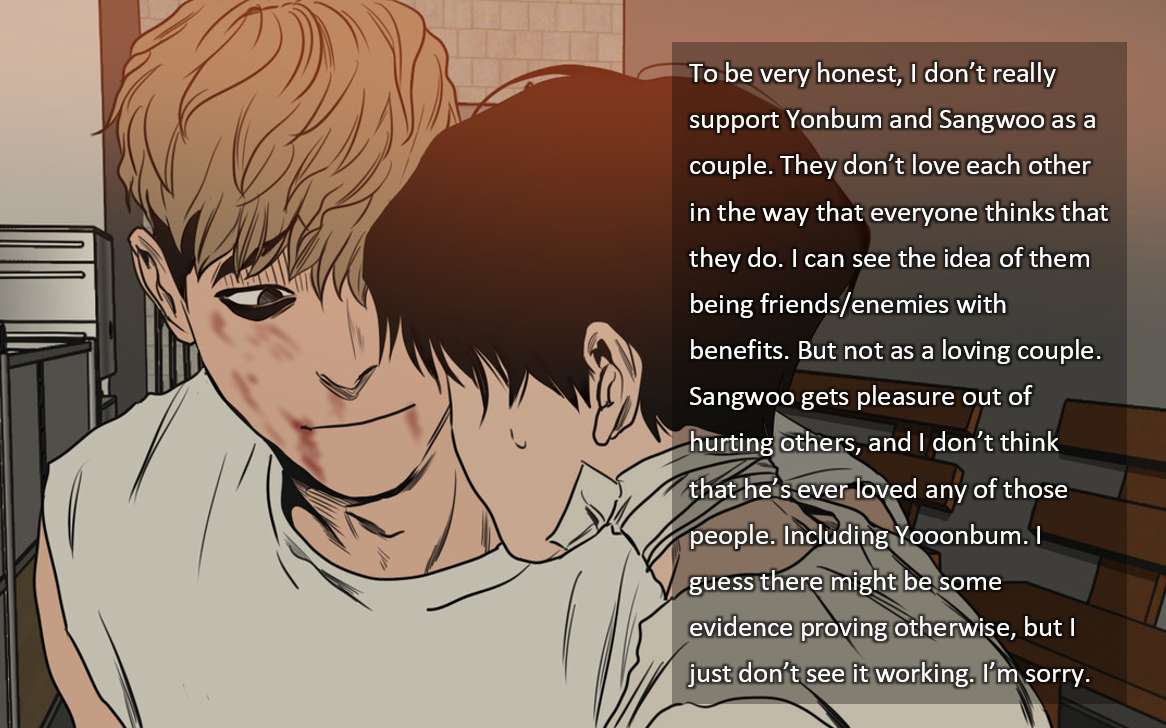 Killing Stalking Confessions — “To be completely honest, I want