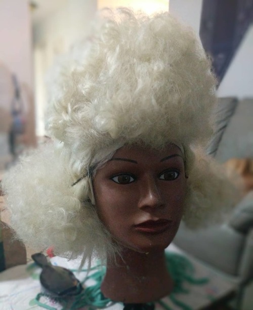 #wooloo wig in progress. This will be up for sale once it’s finished. Made using an old @ardaw