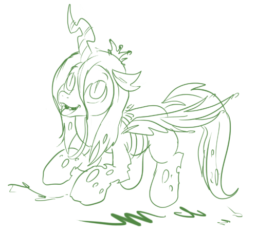 Not seen the new episode yet but saw it had changeling in the title = D. And ended up just sketching