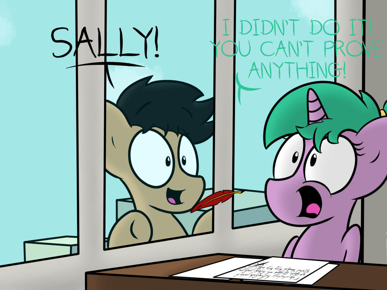 ask-the-unnamed-pony:  Rise of Alicorn Joe Part 4Well since Sally’s ignoring me,
