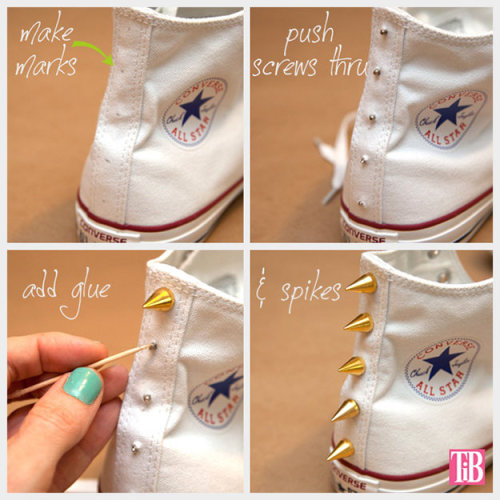 doityourselfproject:  DIY STUDDED CONVERSE  