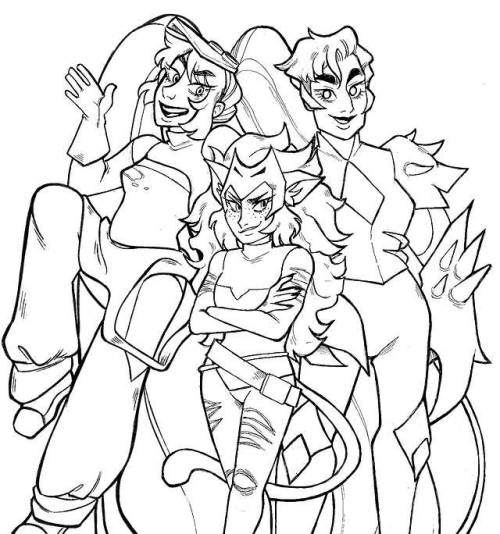 So&hellip; a quick unfinished sketch. I want to redraw this later.The horde girls which I love a