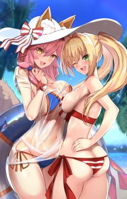 memeppoi:tuetue13: “タマモ×ネロ☆SUMMER https://t.co/wnx5XslA9T”